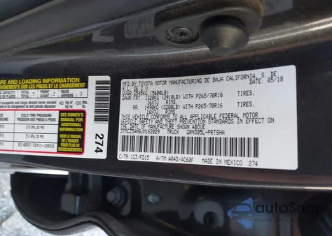 2018 Toyota Tacoma Trd Off Road from USA, damaged, VIN 3TMCZ5AN8JM162029